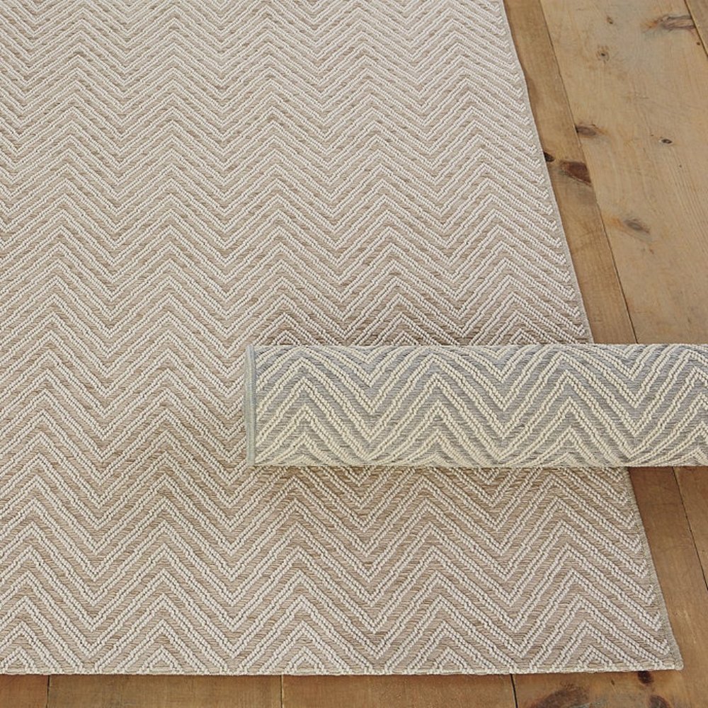 Ballard Design Suzanne Kasler Herringbone Performance Runner in Sand NWT